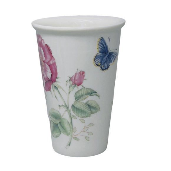 Lenox Butterfly Meadow Ceramic Thermal Coffee Tea Mug 10 oz No Lid EUC - Picture 4 of 10